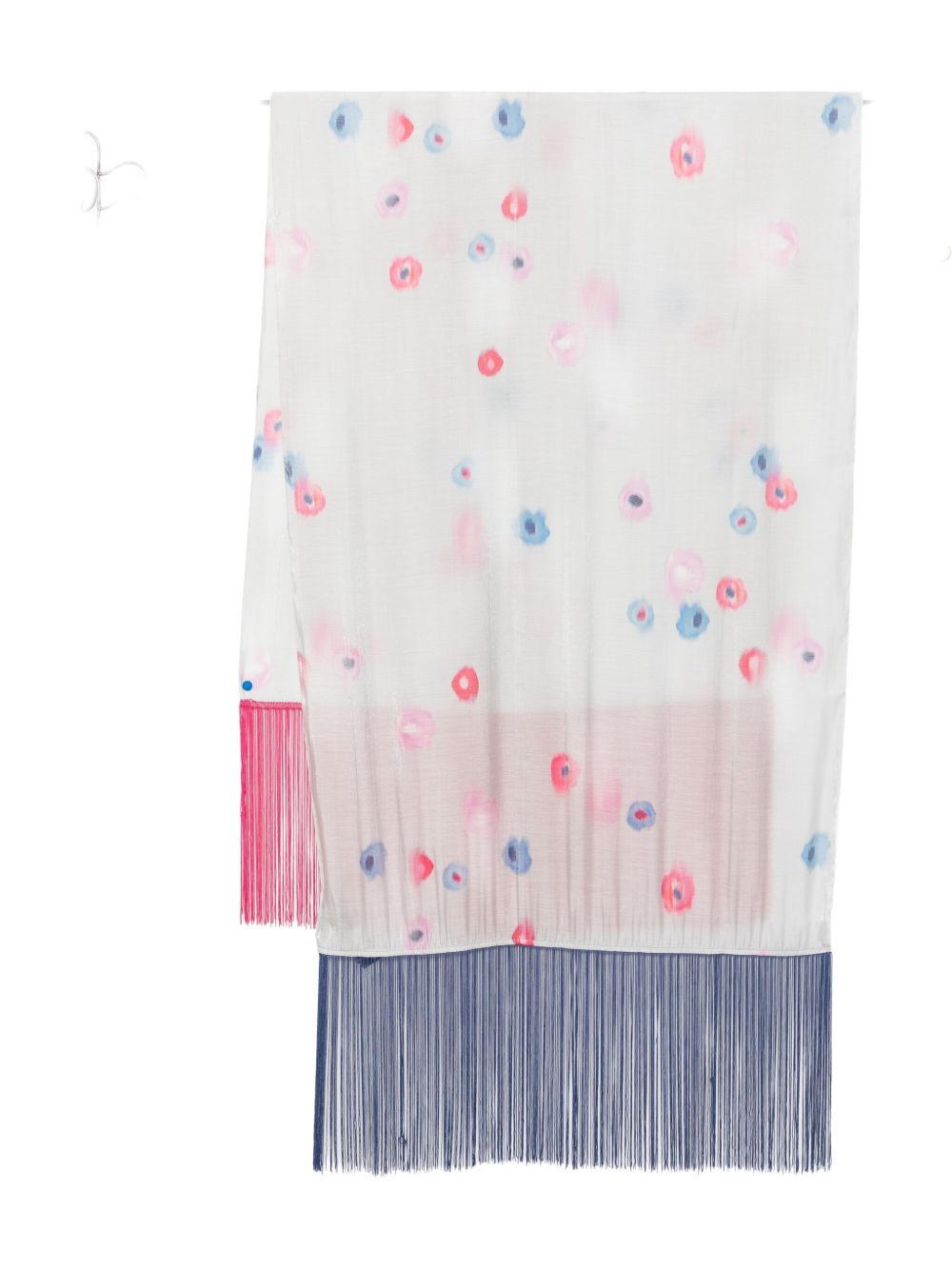 Emporio Armani Emporio Armani floral print fringed scarf