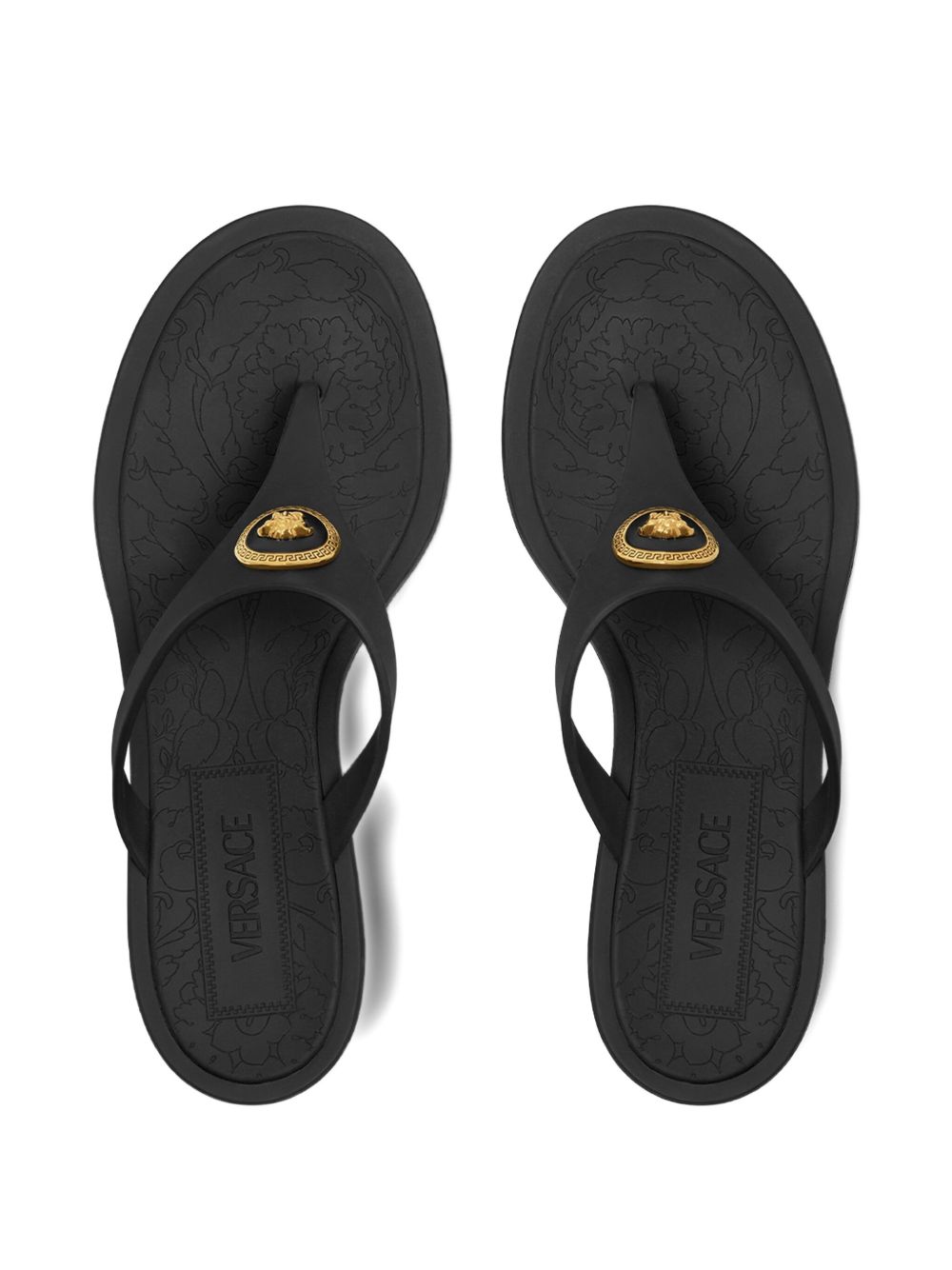 Versace Versace Alia 55mm rubber flip-flop sandals