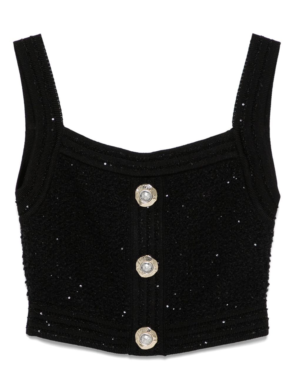 Balmain Balmain Black Sleeveless Tops