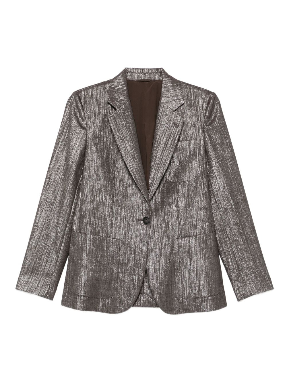Brunello Cucinelli Brunello Cucinelli Metallic single-breasted blazer