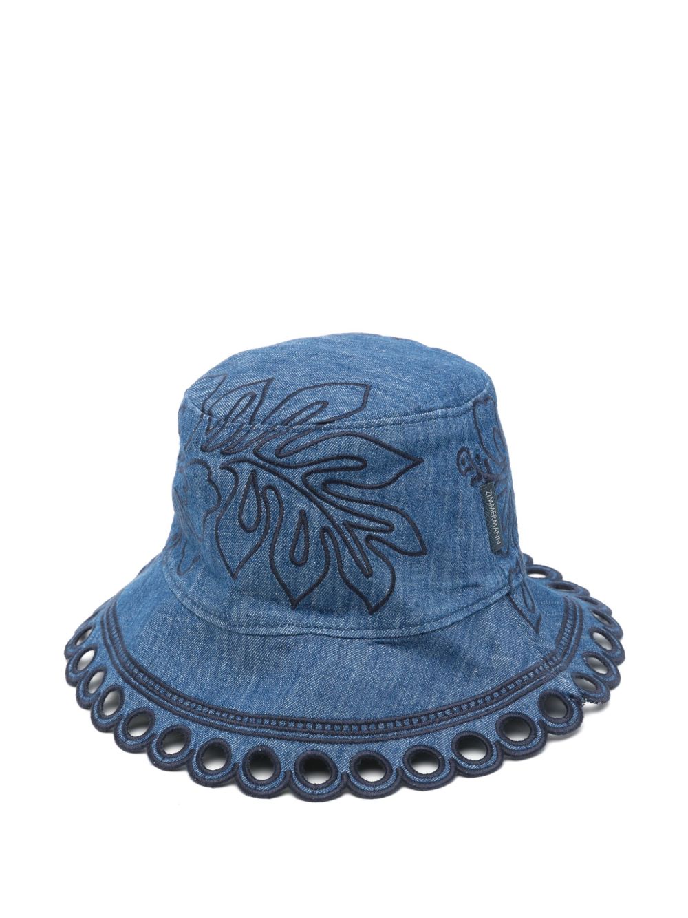 Zimmermann Zimmermann Embroidered denim hat