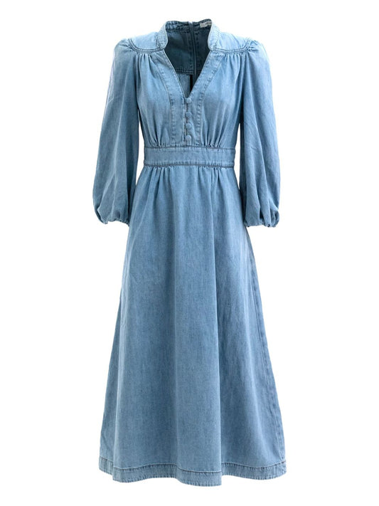 Zimmermann Zimmermann Lucky Denim Midi Dress