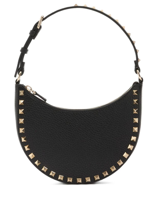 Valentino Garavani Valentino Garavani Mini Rockstud Hobo Bag in Grainy Calfskin