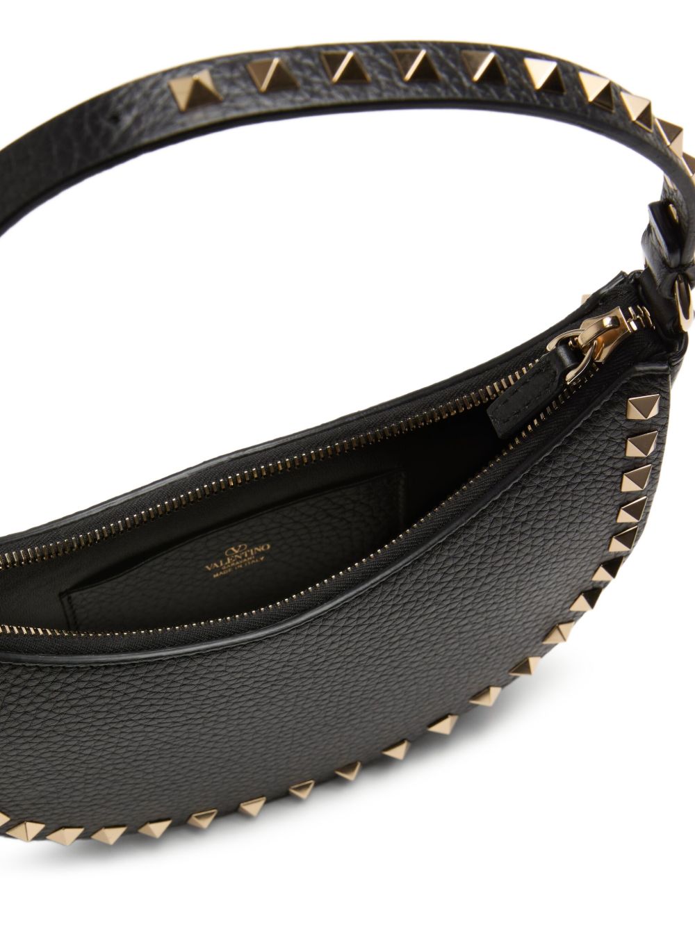 Valentino Garavani Valentino Garavani Mini Rockstud Hobo Bag in Grainy Calfskin