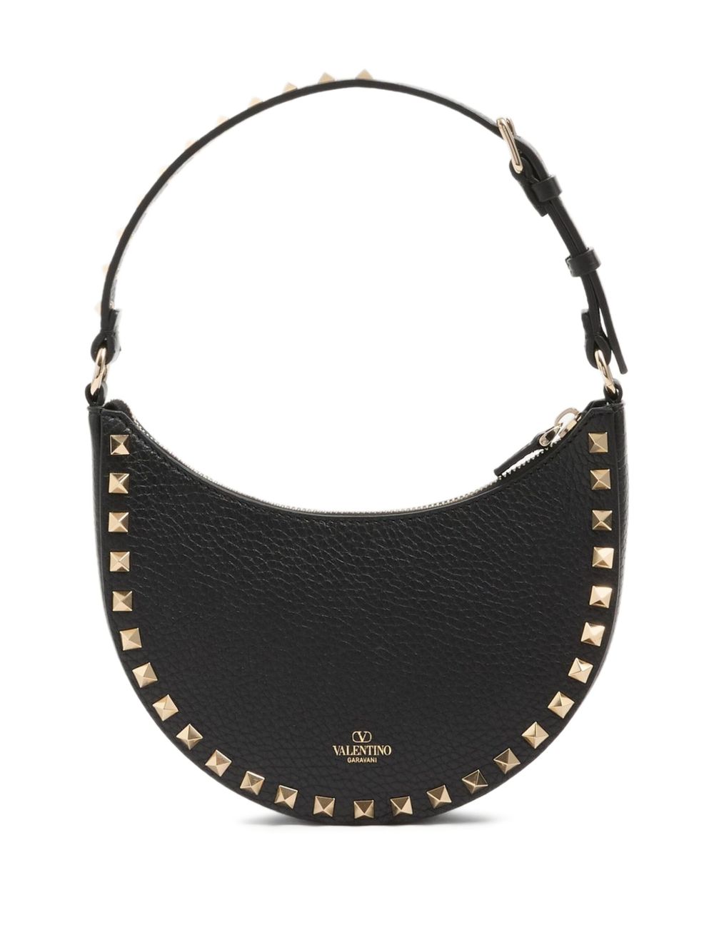 Valentino Garavani Valentino Garavani Mini Rockstud Hobo Bag in Grainy Calfskin