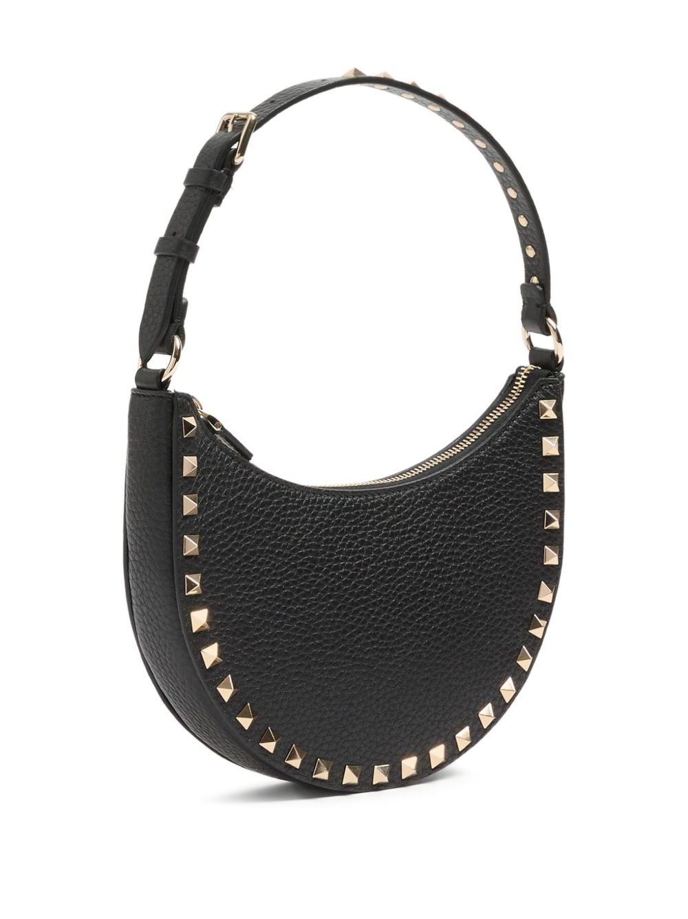 Valentino Garavani Valentino Garavani Mini Rockstud Hobo Bag in Grainy Calfskin