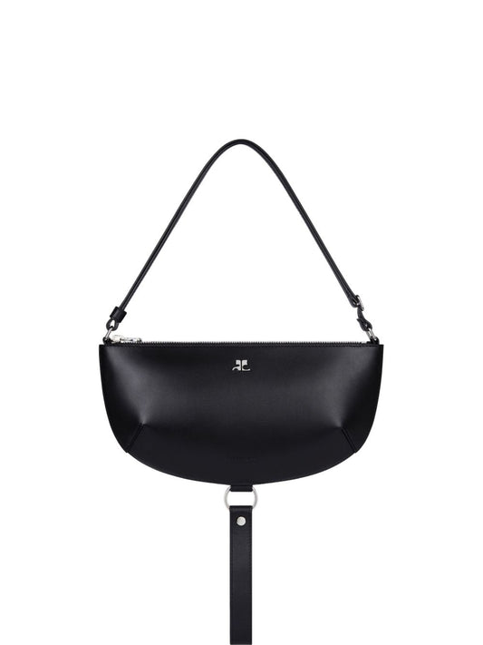 Courreges Pre Courreges Pre half-moon leather shoulder bag