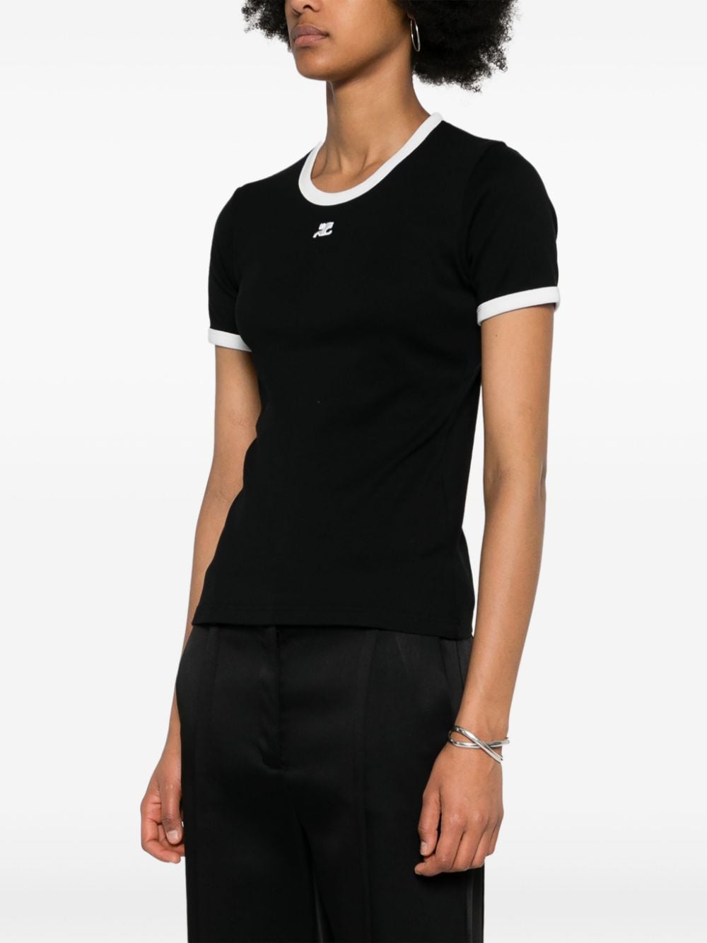 Courreges Pre COURREGES PRE T-shirts and Polos Black