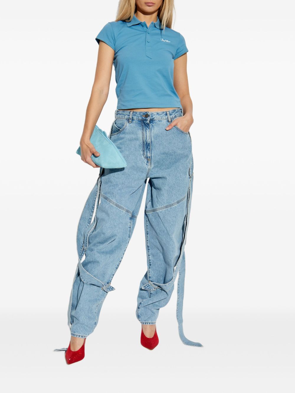 The Attico The Attico T-shirts and Polos Clear Blue