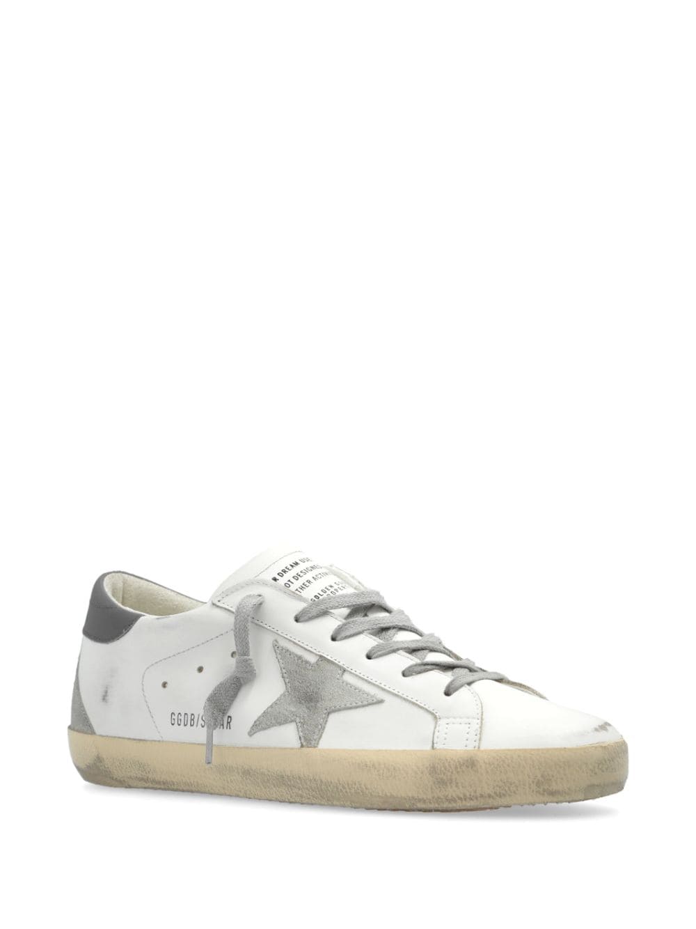 Golden Goose Golden Goose Super-star distressed leather sneakers