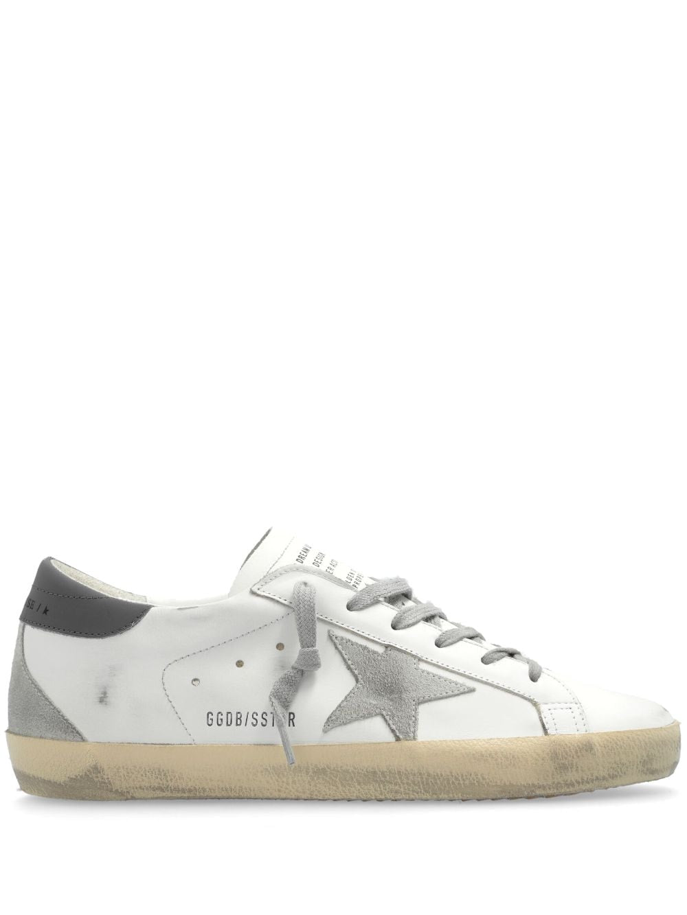 Golden Goose Golden Goose Super-star distressed leather sneakers