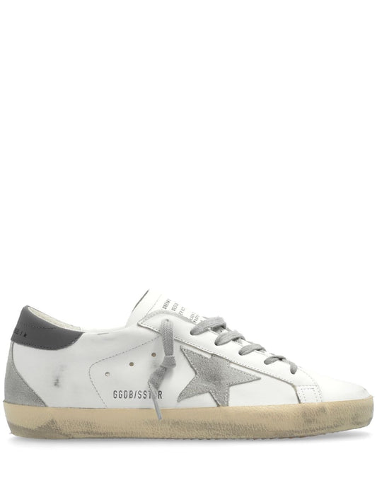 Golden Goose Golden Goose Super-star distressed leather sneakers