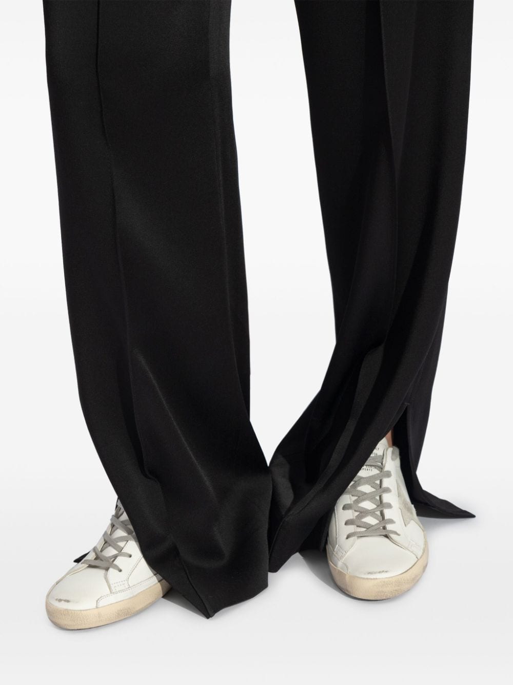 Golden Goose Golden Goose Super-star distressed leather sneakers