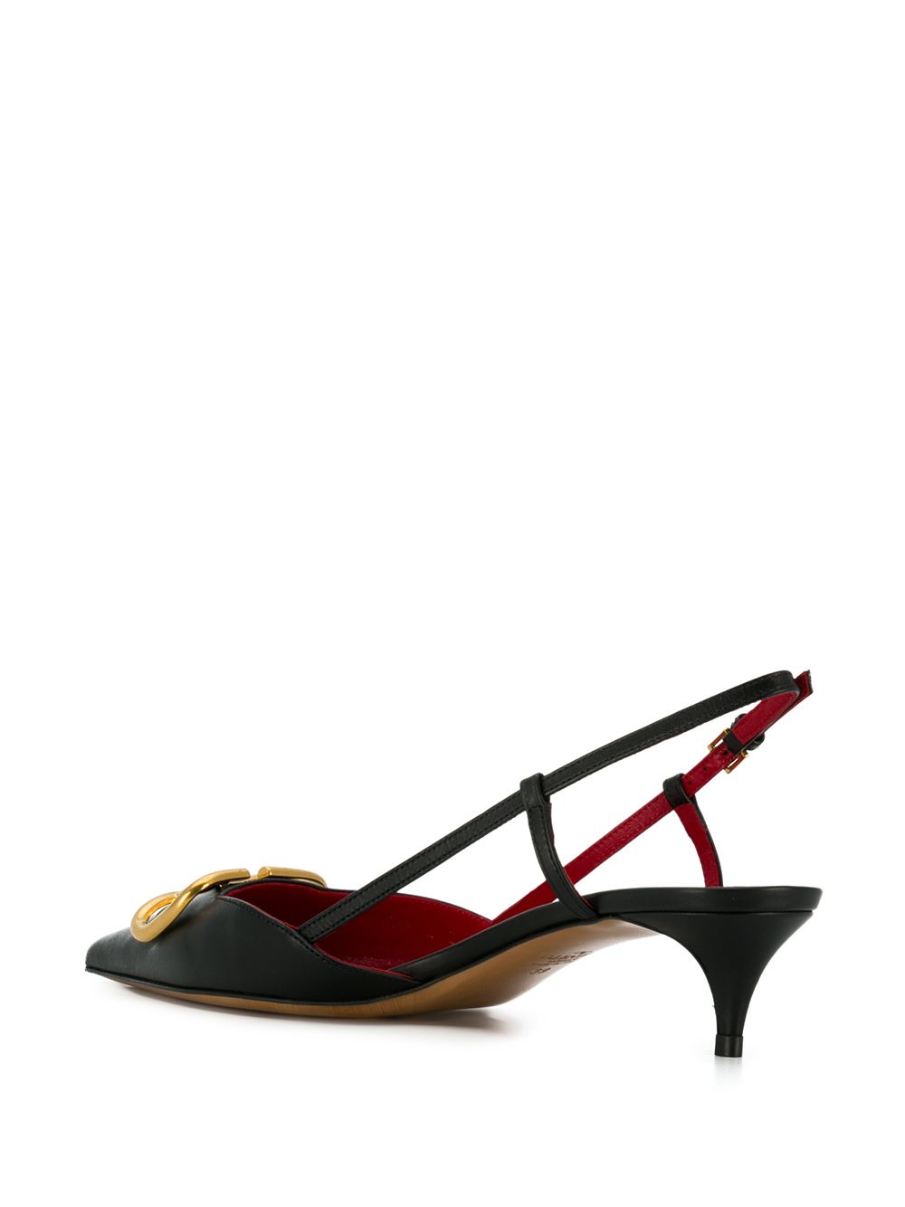 Valentino Garavani Valentino Garavani Vlogo Signature Slingback Décolleté In Calfskin 40mm