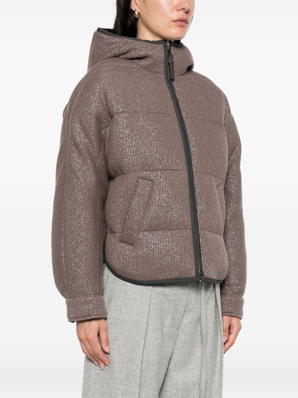 Brunello Cucinelli Brunello Cucinelli Quilted lurex jacket