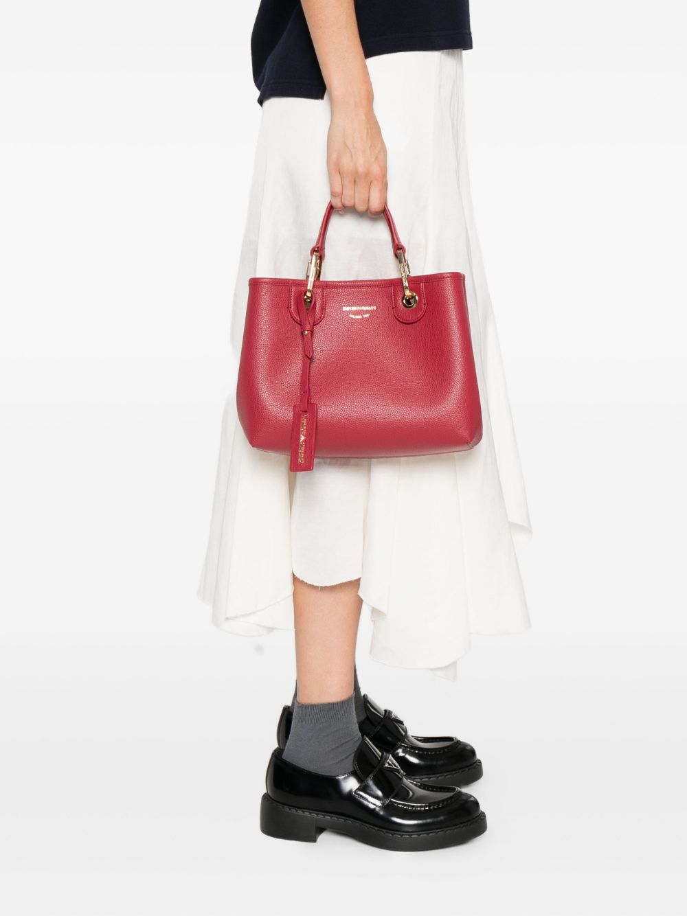 Emporio Armani Emporio Armani Small MyEA shopper bag with deer print