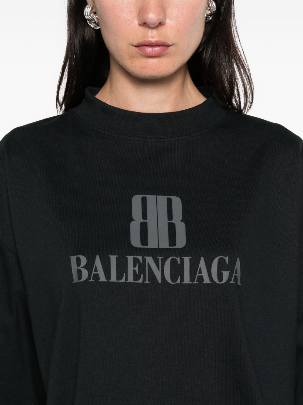 Balenciaga Balenciaga Nano Bb Cropped T-Shirt
