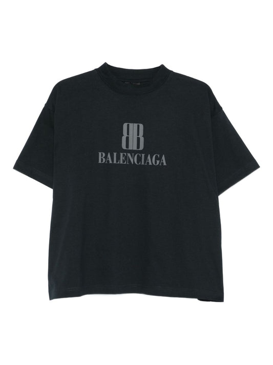 Balenciaga Balenciaga Nano Bb Cropped T-Shirt