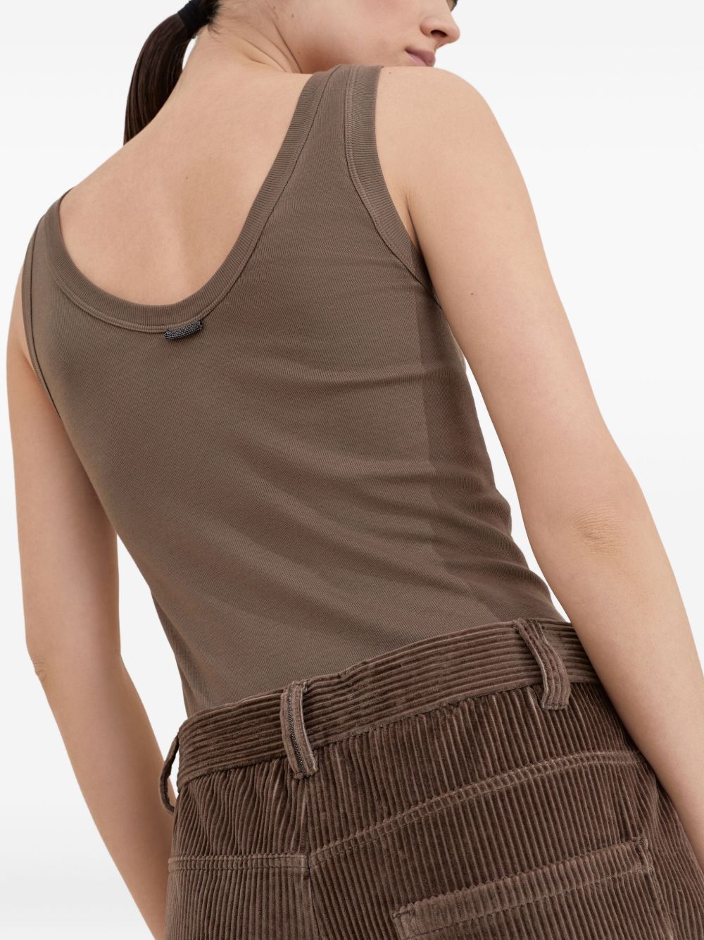 Brunello Cucinelli Brunello Cucinelli Wide leg cotton trousers