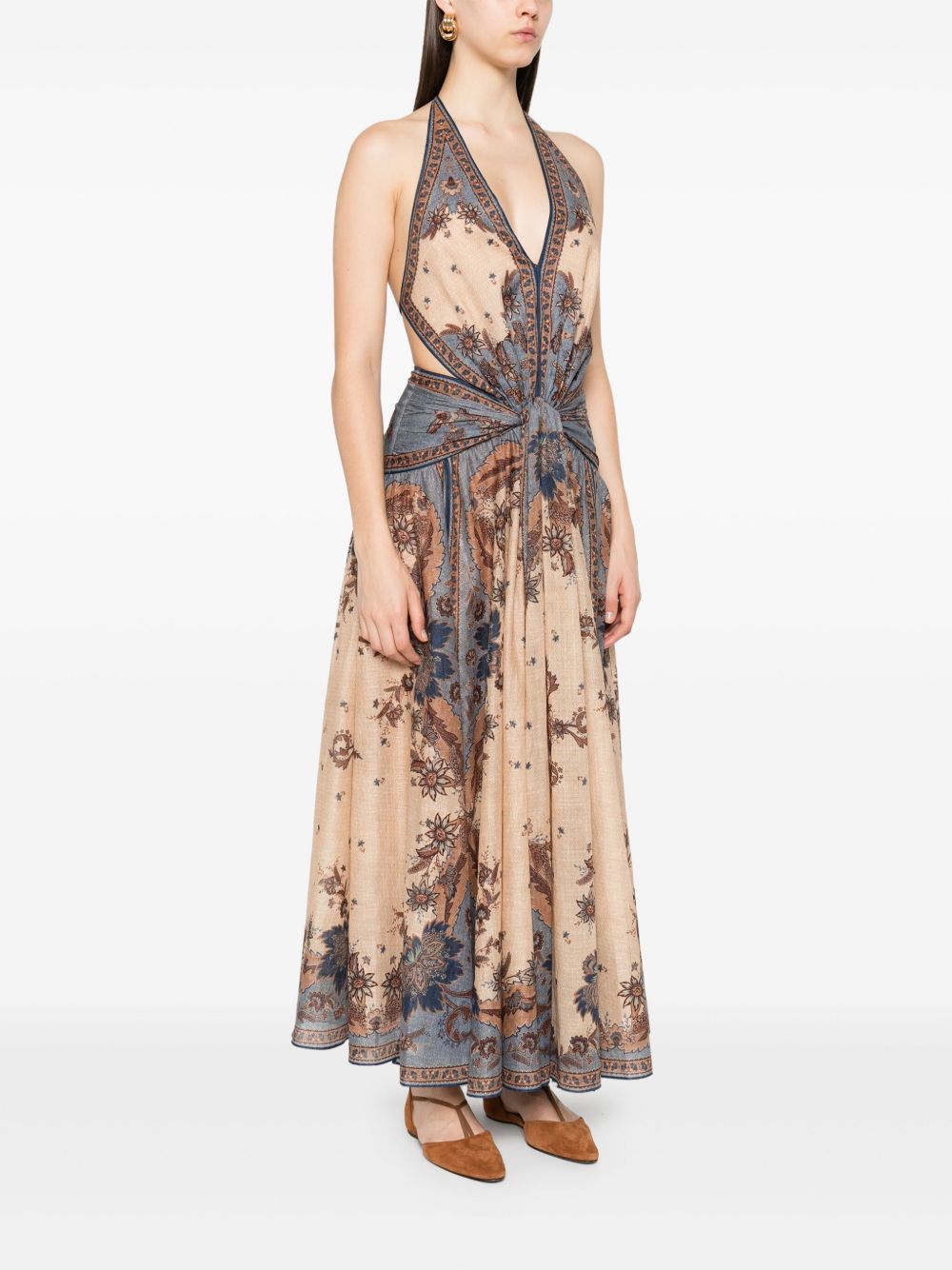 Zimmermann Zimmermann Ascension long cotton dress with print