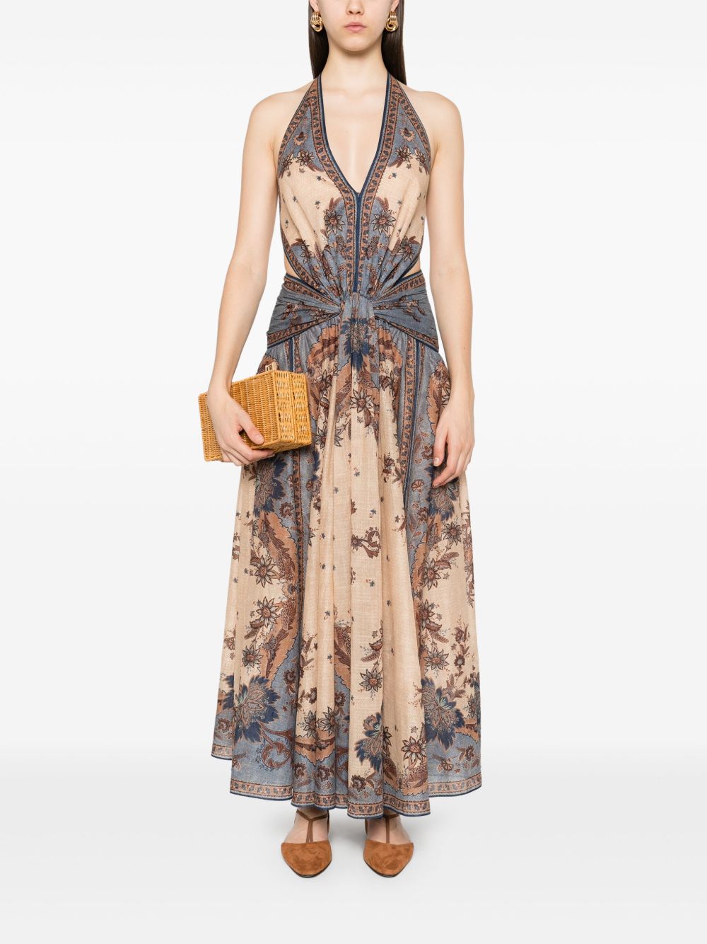 Zimmermann Zimmermann Ascension long cotton dress with print