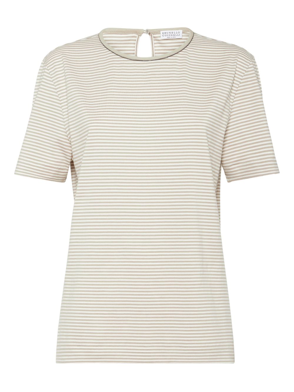 Brunello Cucinelli Brunello Cucinelli Cotton Stripe T-Shirt
