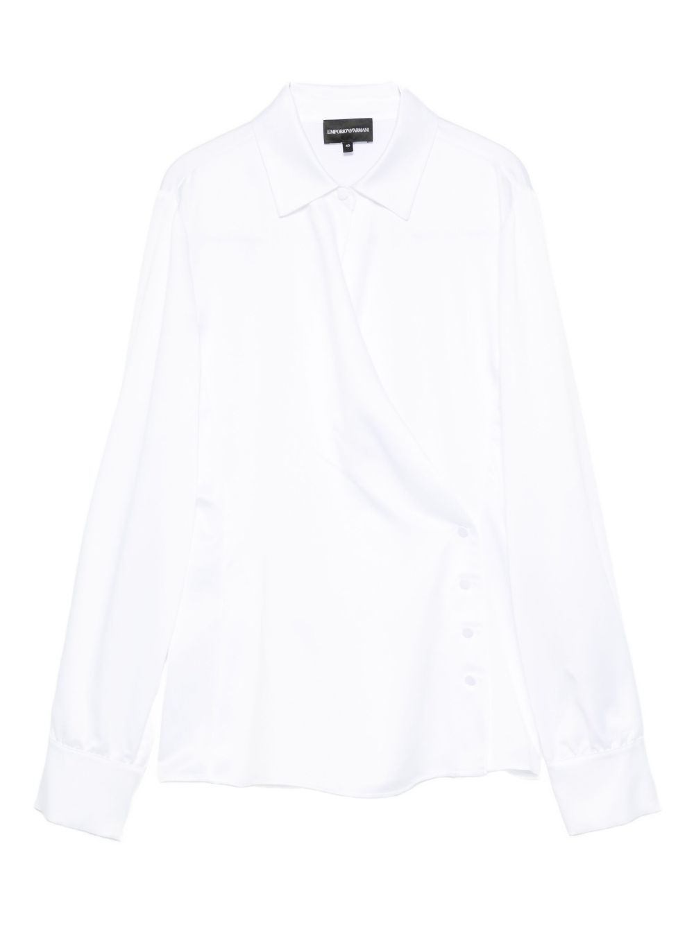 Emporio Armani Emporio Armani Wrap-front button-detail blouse