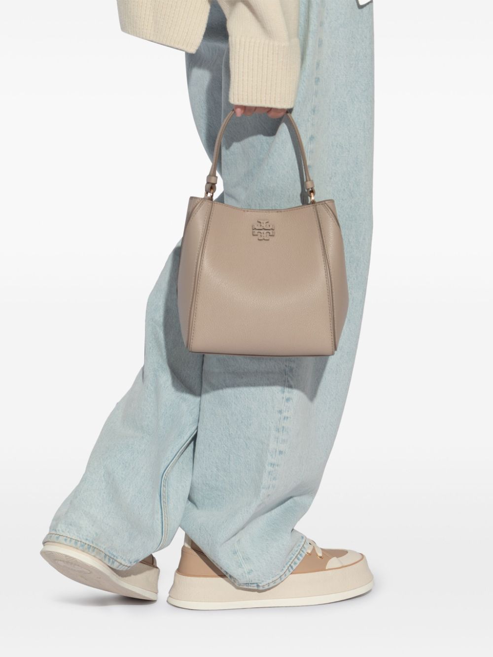 Tory Burch Tory Burch Mcgraw small leather bucket bag