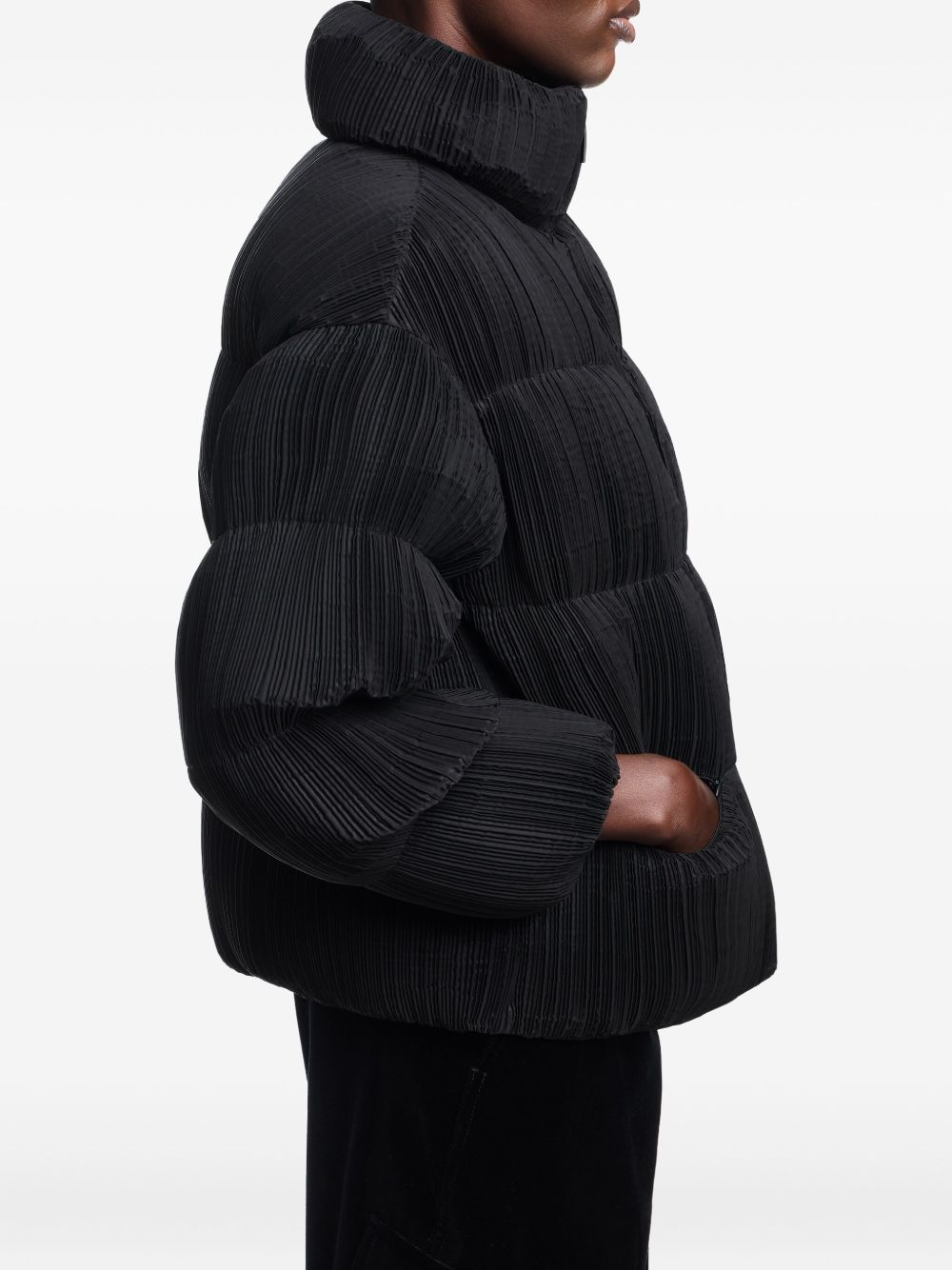 Emporio Armani Emporio Armani Jacket in pleated techno fabric