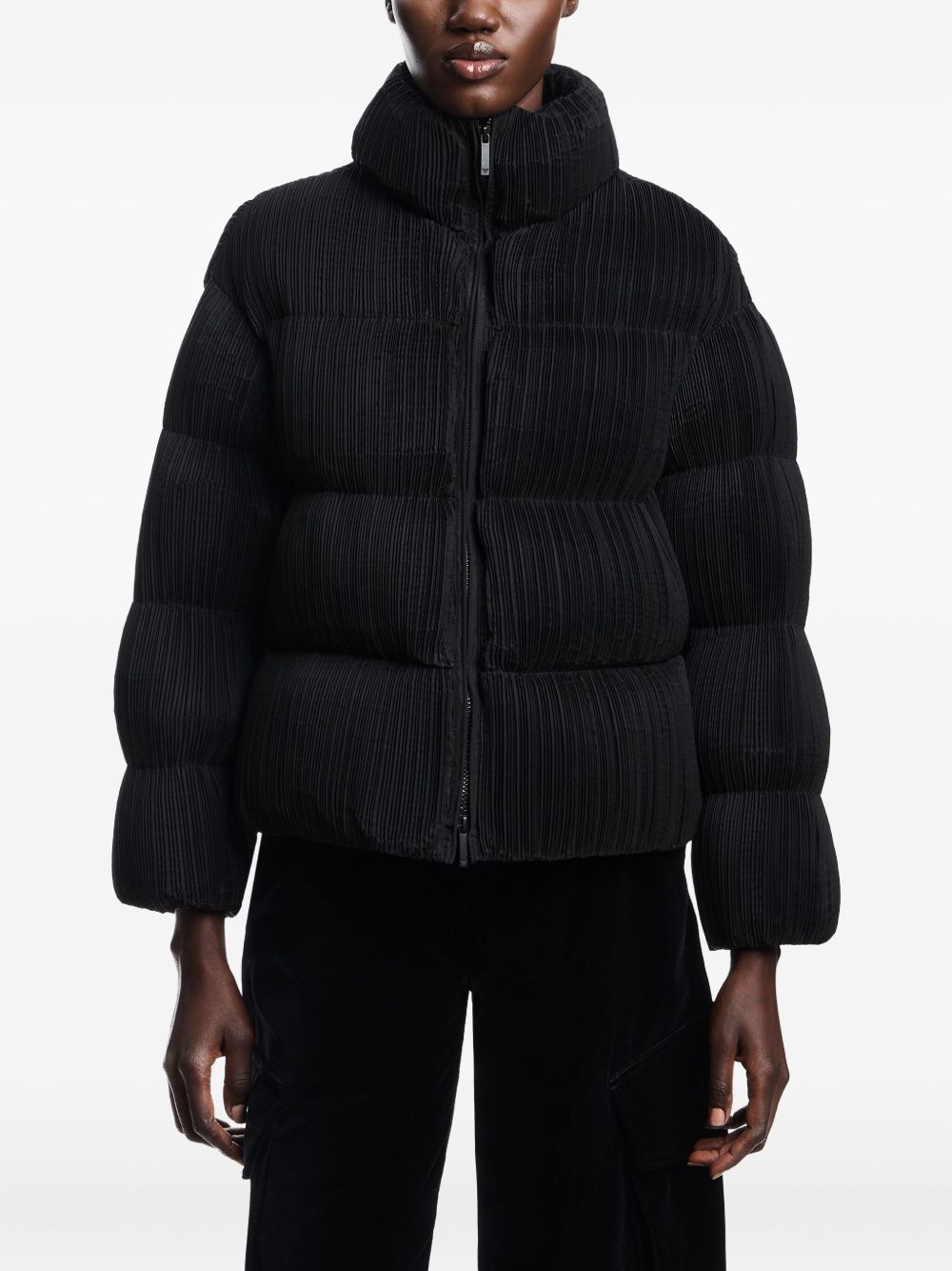 Emporio Armani Emporio Armani Jacket in pleated techno fabric