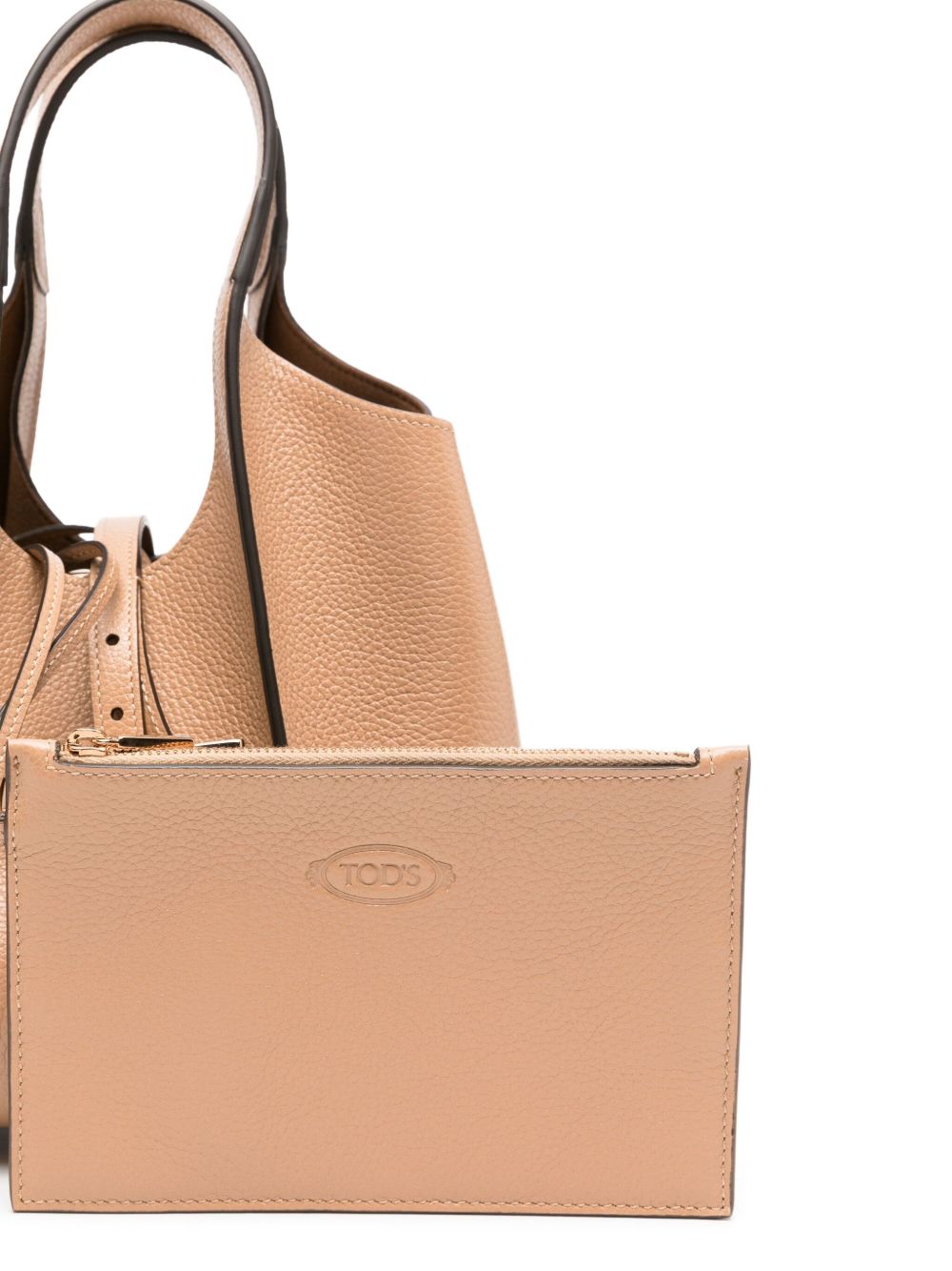 Tod'S Tod's T Timeless Mini Leather Shopping Bag