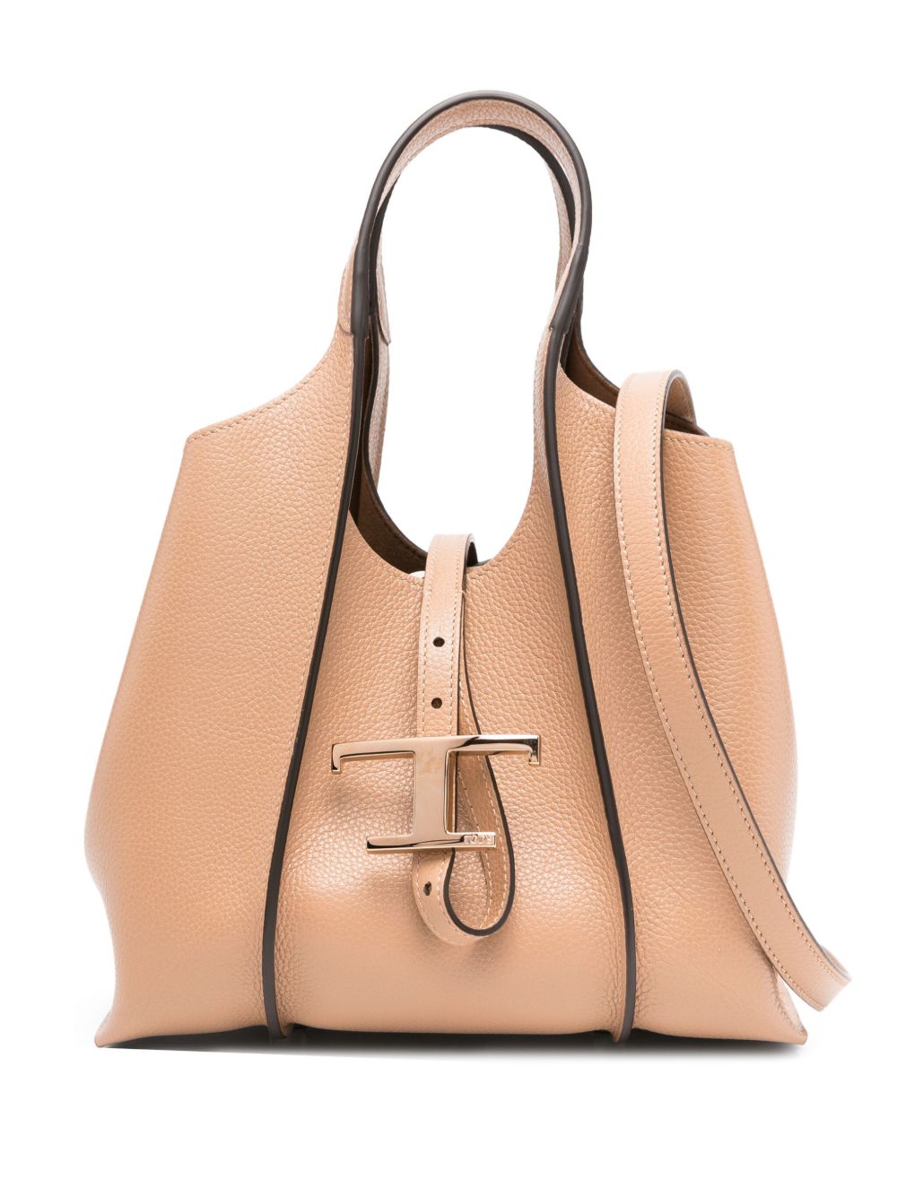 Tod'S Tod's T Timeless Mini Leather Shopping Bag