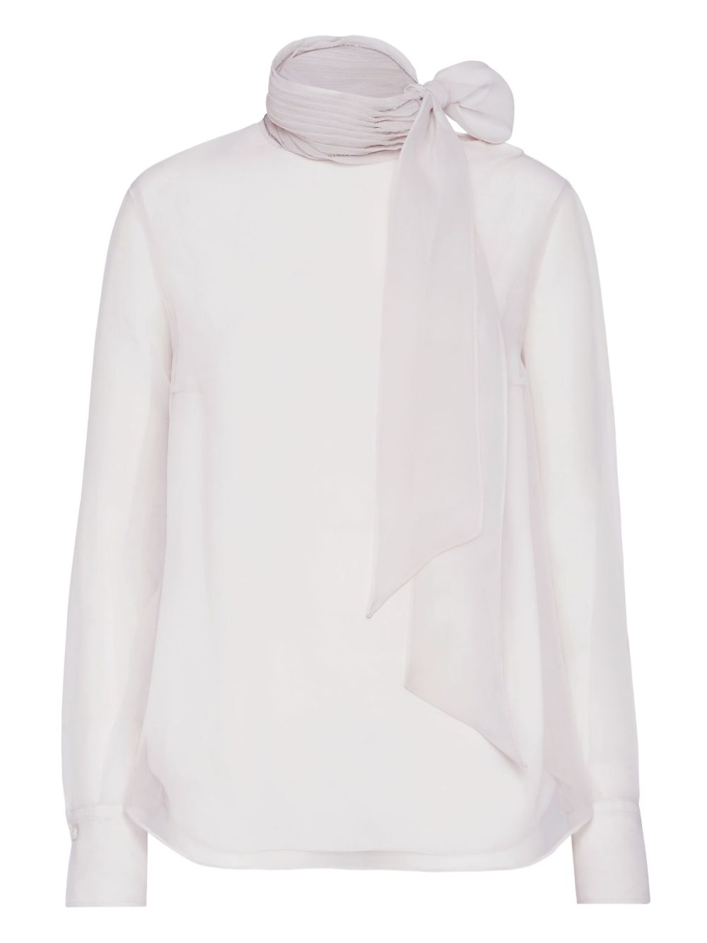 Brunello Cucinelli Brunello Cucinelli Pussybow silk blouse