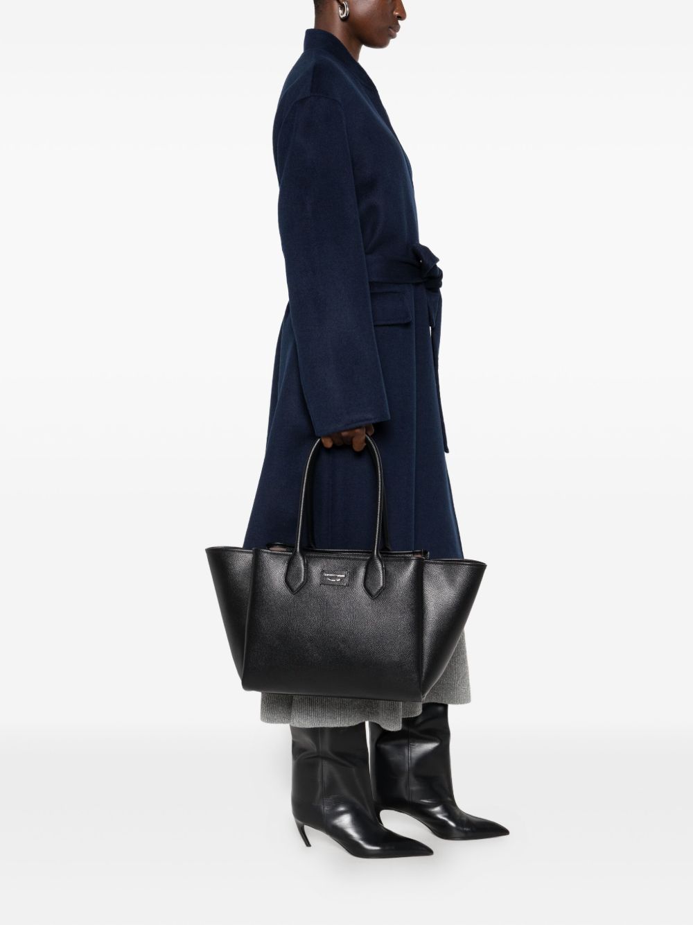 Emporio Armani Emporio Armani Large shopper with palmellato finish