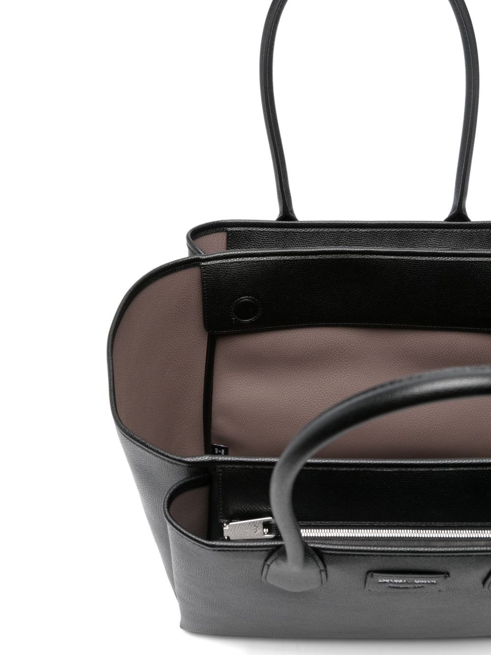 Emporio Armani Emporio Armani Large shopper with palmellato finish