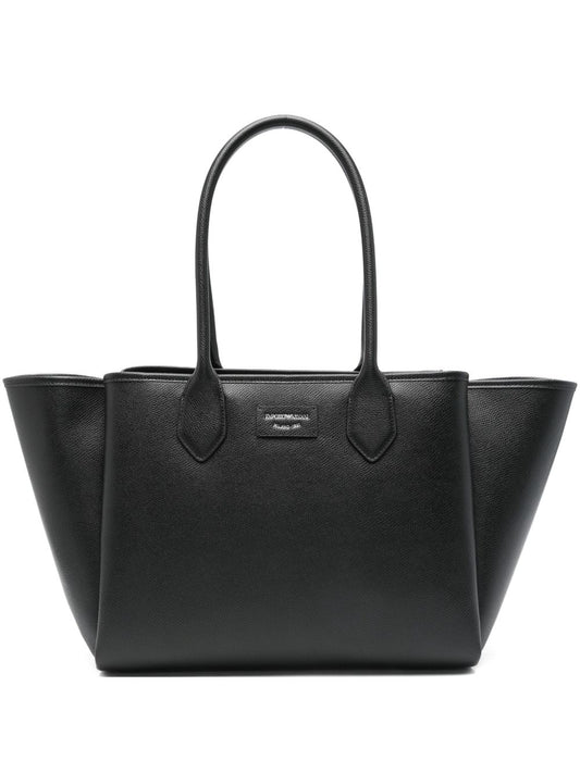 Emporio Armani Emporio Armani Large shopper with palmellato finish