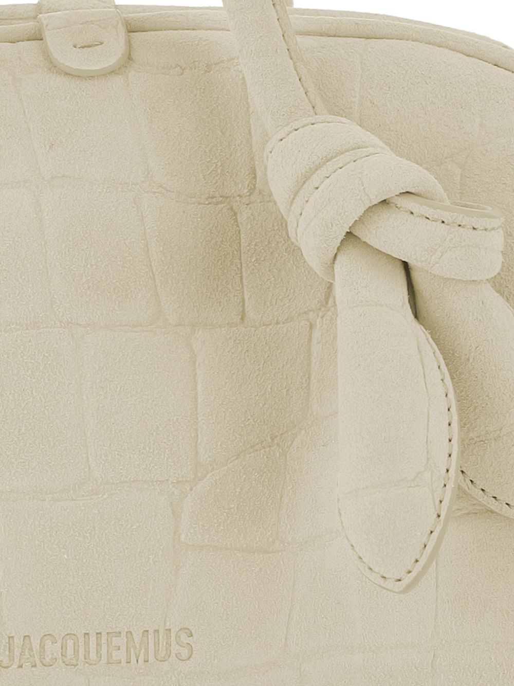 JACQUEMUS JACQUEMUS The Small Turismo crocodile-effect knotted shoulder bag