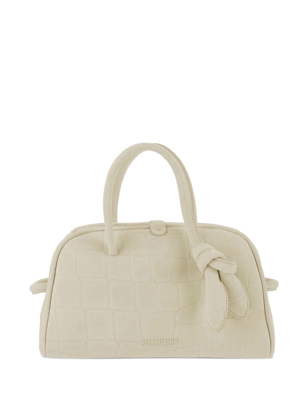 JACQUEMUS JACQUEMUS The Small Turismo crocodile-effect knotted shoulder bag