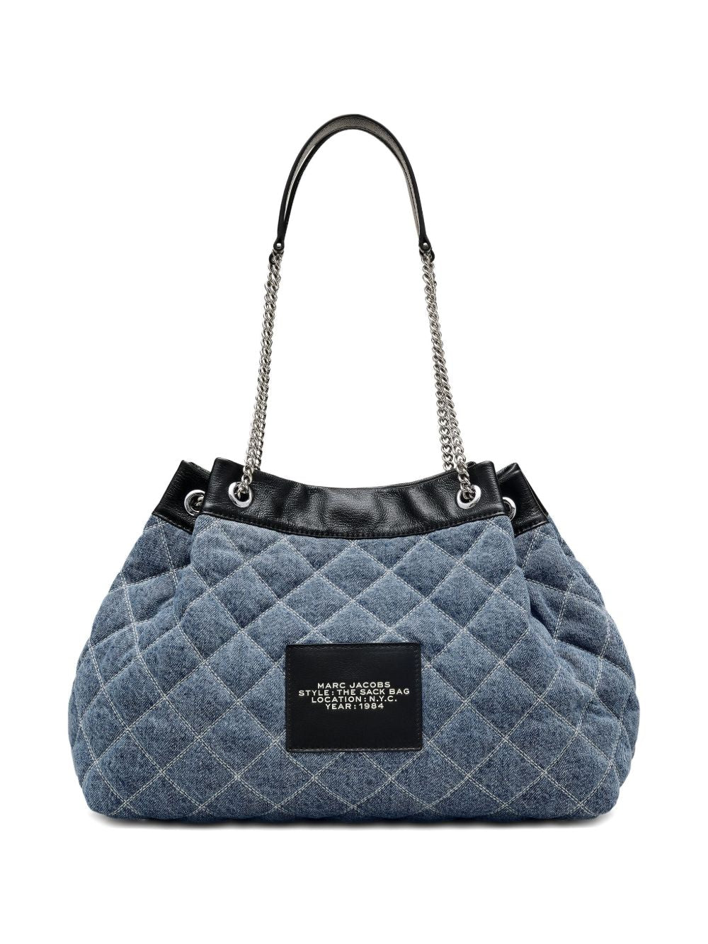 Marc Jacobs Marc Jacobs The Quilted Denim Large Chain Sack Bag