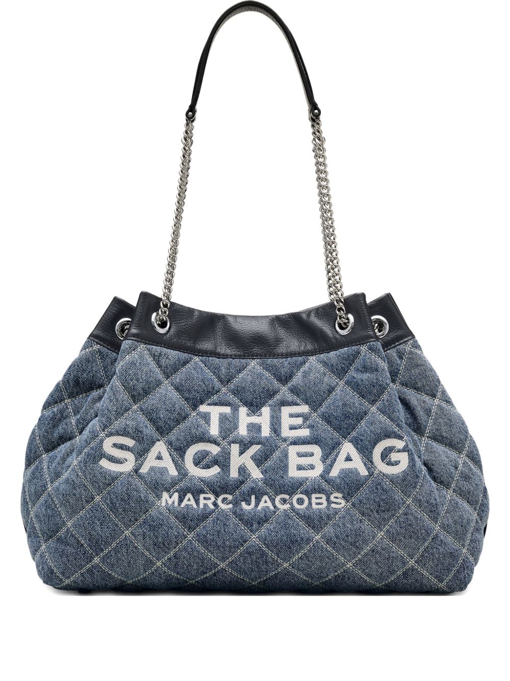 Marc Jacobs Marc Jacobs The Quilted Denim Large Chain Sack Bag