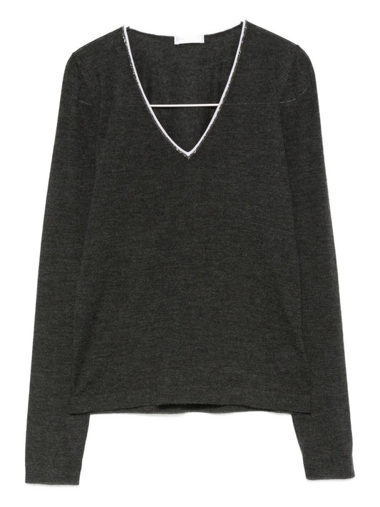 Brunello Cucinelli Brunello Cucinelli V-neck embellished sweater