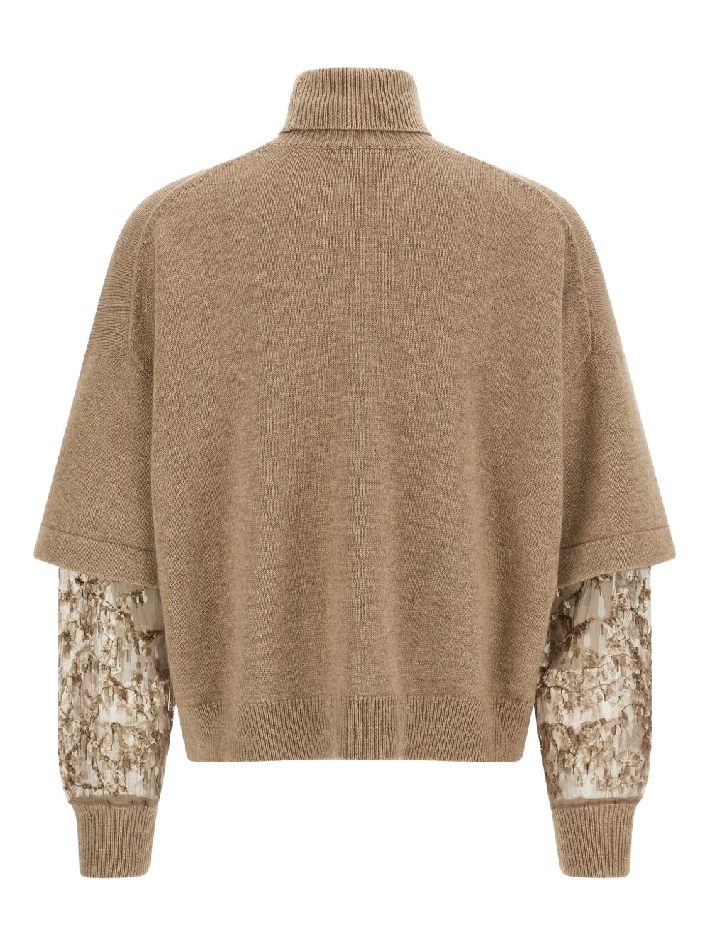 Brunello Cucinelli Brunello Cucinelli Sequin-embellished high-neck sweater