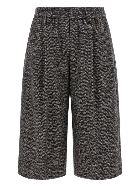 Brunello Cucinelli Brunello Cucinelli Herringbone twill shorts