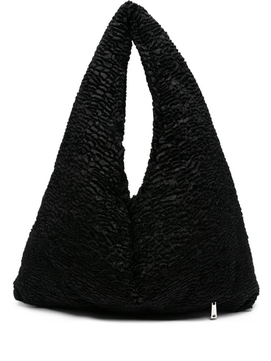 La Milanesa La Milanesa Textured triangular shoulder bag