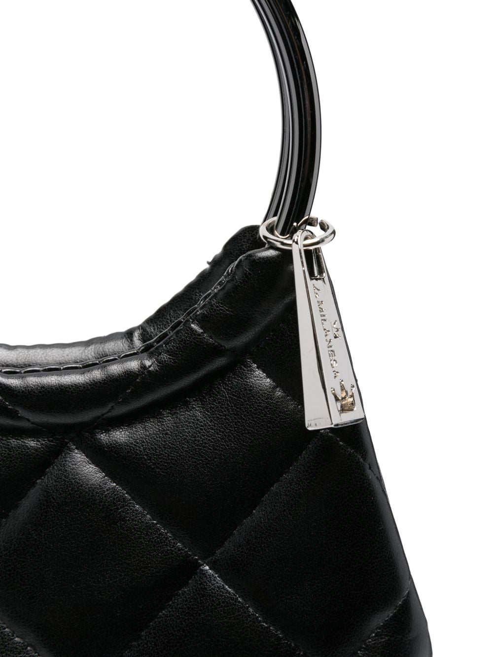 La Milanesa La Milanesa Quilted fringed-bottom clutch