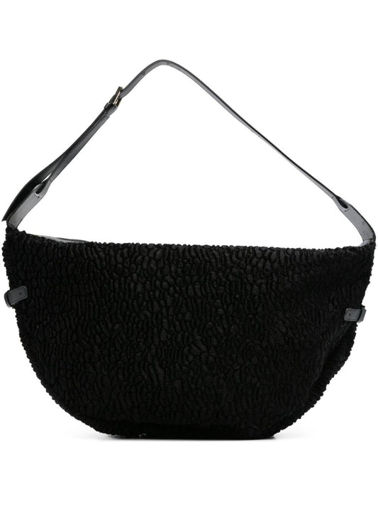 La Milanesa La Milanesa Textured buckle shoulder bag