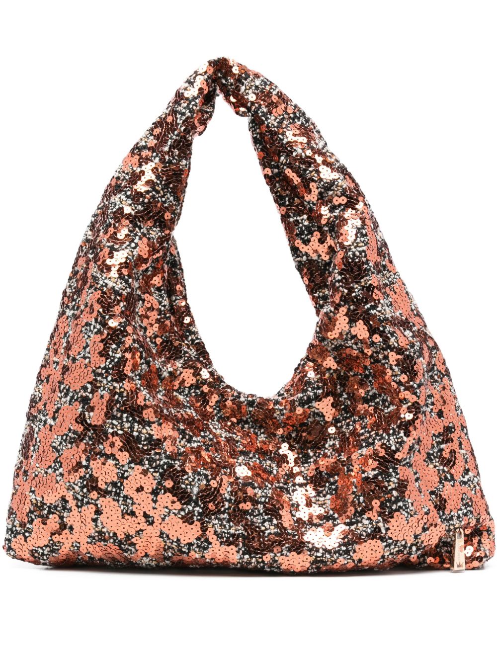 La Milanesa La Milanesa Sequin-embellished triangle shoulder bag