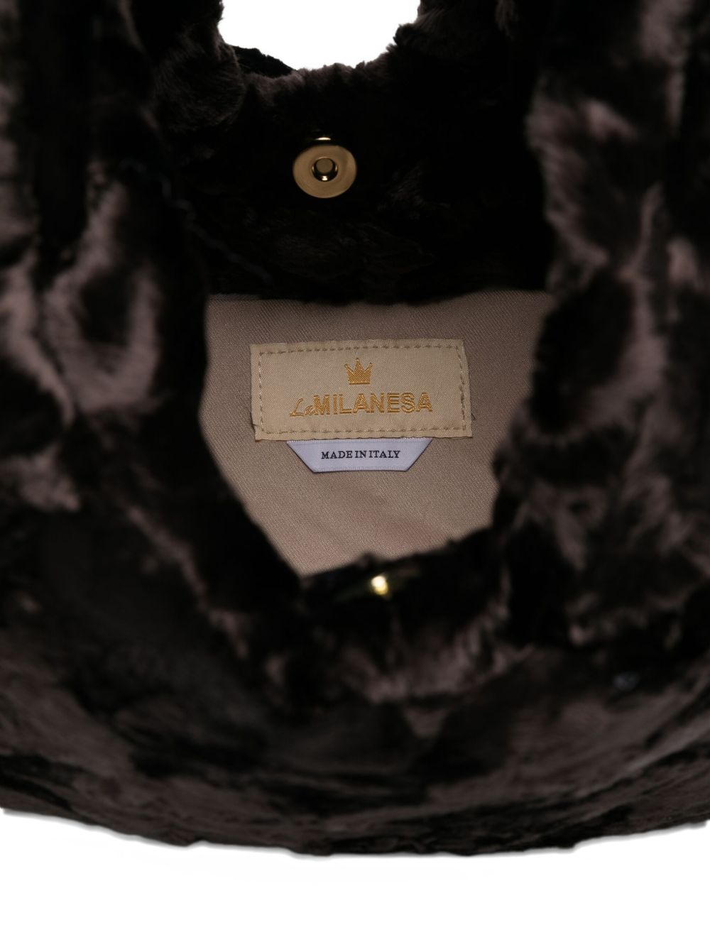 La Milanesa La Milanesa Crushed-texture tote bag