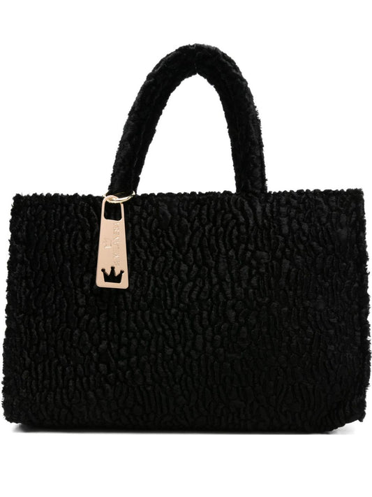 La Milanesa La Milanesa Textured-effect tote bag