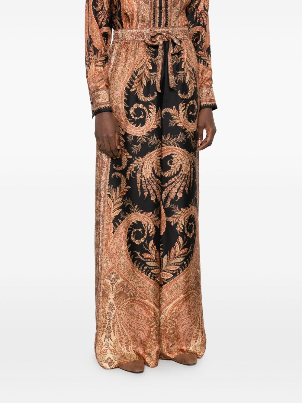 Zimmermann Zimmermann Paisley-print drawstring trousers